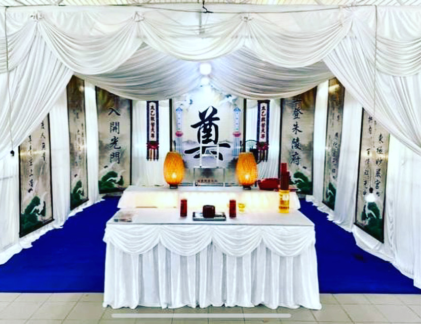 a taoist funeral setup